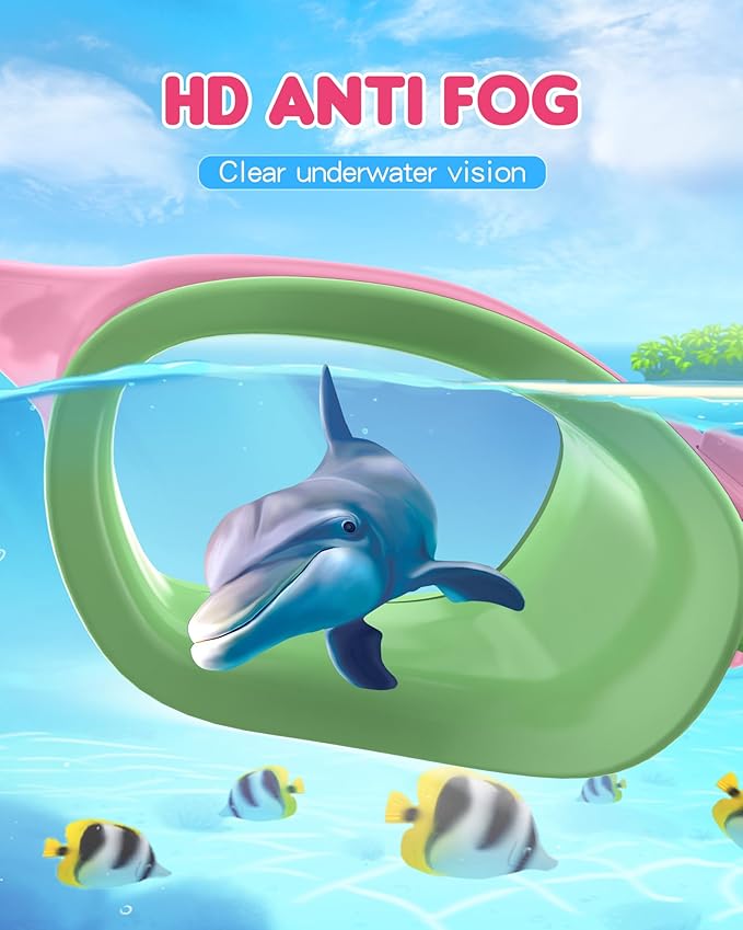 Kids Swim Goggles,Swimming Goggles for Kids 6-14, Anti-Fog UV Protection Pool Glasses for Boys Girls