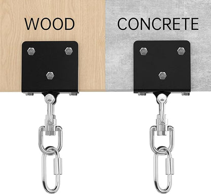 Heavy Bag Hanger for Heavy Bag Beam Mount 360° Rotation Boxing Bag Ceiling Mount I-Beam Punching Bag Hanger Beam Mount Hooks Fit Hanging Punching Bags and Swings (700 LB Capacity)