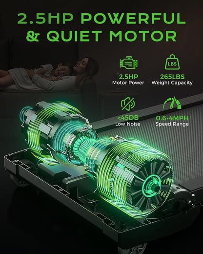 Walking Pad with Incline, BestGod Treadmills for Home 330lbs Capacity Walking Pad Treadmill Portable Under Desk Treadmill, 2.5HP Compact Treadmills Walk Pad with Remote Control