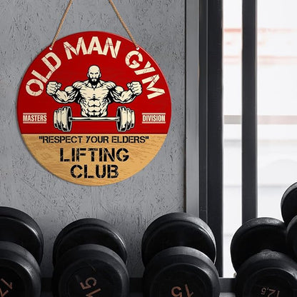 HSNBT Gym Signs Wall Decor, Home Gym Motivational Wall Decor Weightlifting Gym Hanging Signs Decorations for Fitness Workout Room Gift for Man Gym Enthusiast, Lifting Club