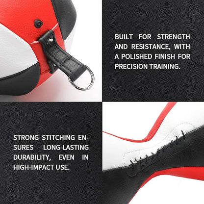 Flex Double End Punching Bag - Bungee Cords w/Special Flex Adjustable System - Durable Bladder Speed Bag - Boxing Training Equipment for Adults - Home Gym Accessories