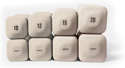 SafeGrip Dumbbells, Anti-Slip, Anti-Roll, Thick Handles, Free Weights, Square Dumbbells for Secure Workouts at Home, Weightlifting, and Personal Training