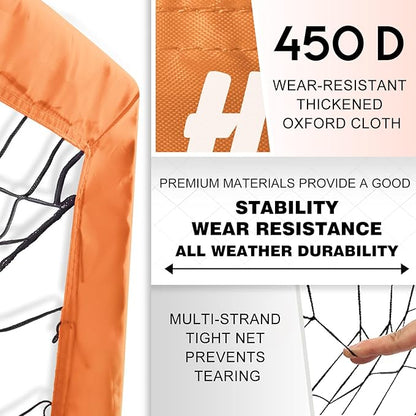 Kids Soccer Goal for Backyard, 6x4 9x5 FT Portable Soccer Nets Pop Up with Ball, Agility Ladder, Cones, Target & Carry Bag for Toddler Youth Outdoor Indoor Training Practice Sports Games Play