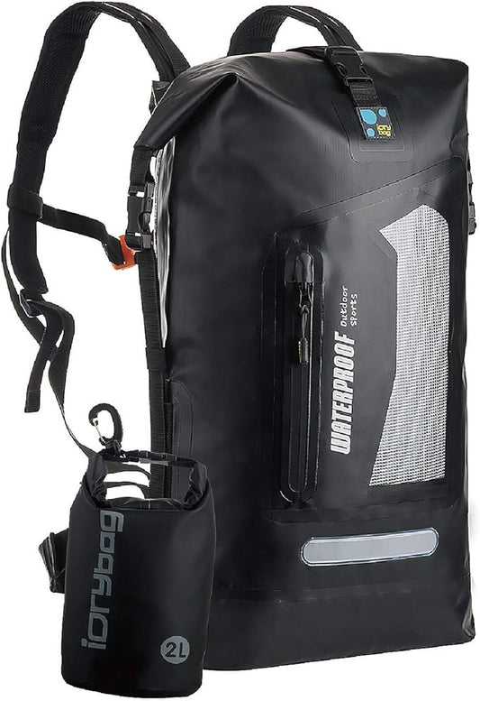 IDRYBAG Waterproof Backpack for Men 20L/30L/40L, Floating Dry Bag Kayak, Dry Backpack Hiking