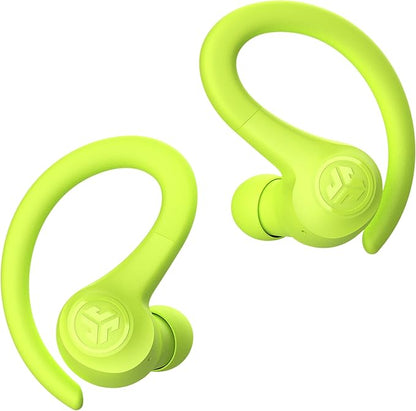 JLab Go Sport+ Wireless Workout Earbuds Featuring C3 Clear Calling, Secure Earhook Sport Design, 35+ Hour Bluetooth Playtime, and 3 EQ Sound Settings (Yellow)
