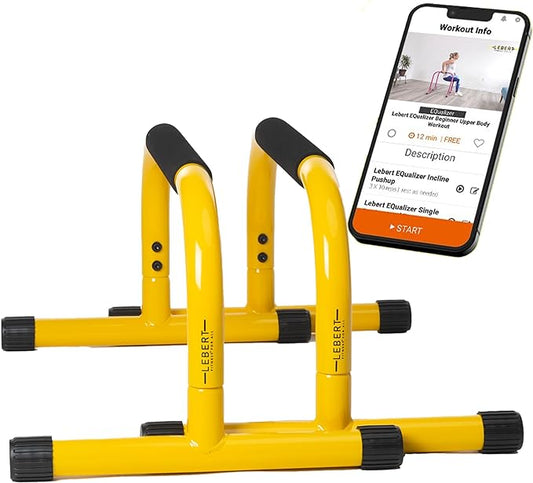 Lebert Fitness Parallette Push Up Bars Dip Station