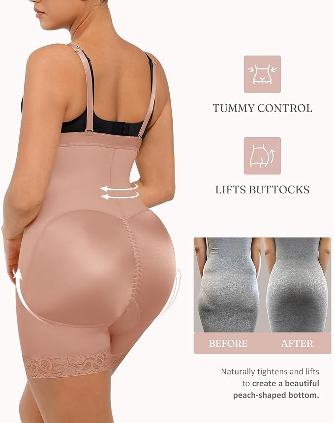 FeelinGirl Faja Body Shaper Tummy Control Shapewear for Women Butt Lifter Post Surgery Fajas Postparto Para Mujer