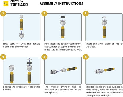 GRIPZILLA Tornado The Absolute 3D Arms Builder Upper Body Excercise for Chest, Shoulder, Forarm, Biceps and Arm Strenthing Training Arm Machine Equipment strengthening Hands, Wrists, forearms, Sotsky's Exerciser - Remove Plastic Piece Before Using)