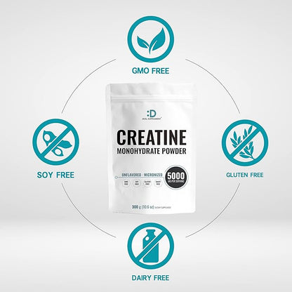 2 Pack Instant Creatine Monohydrate Powder 600 Grams (21.2oz) | Unflavored Micronized Creatine Powder, 5000mg Per Serving, 4 Month Supply, Vegan | Keto, Non-GMO, No Filler, No Additives - 120 Servings