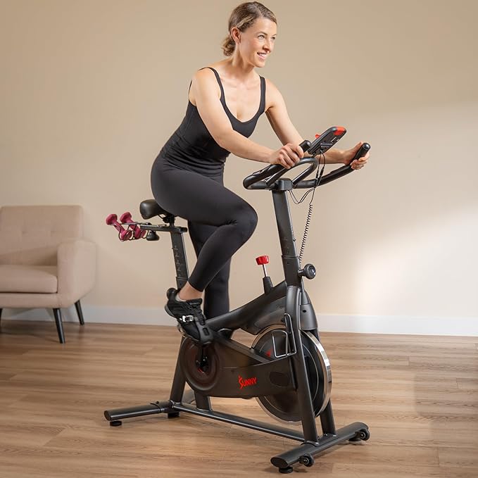 Sunny Health & Fitness ACTIVE Series Smart Exercise Bike with SunnyFit App Connection
