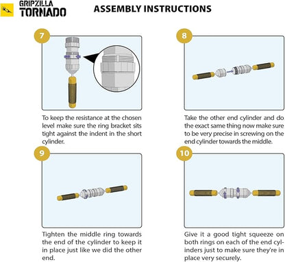 GRIPZILLA Tornado The Absolute 3D Arms Builder Upper Body Excercise for Chest, Shoulder, Forarm, Biceps and Arm Strenthing Training Arm Machine Equipment strengthening Hands, Wrists, forearms, Sotsky's Exerciser - Remove Plastic Piece Before Using)