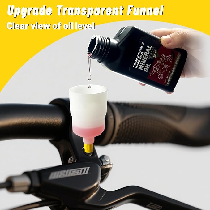 Brake Bleed Kit,Bicycle Hydraulic Brake Bleed Kit Including 150ML Mineral Oil for Shimano,TEKTRO, TRP Hydraulic Disc Brakes