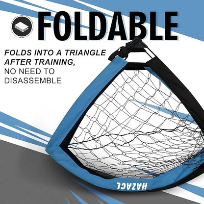 Kids Soccer Goal for Backyard, 6x4 9x5 FT Portable Soccer Nets Pop Up with Ball, Agility Ladder, Cones, Target & Carry Bag for Toddler Youth Outdoor Indoor Training Practice Sports Games Play