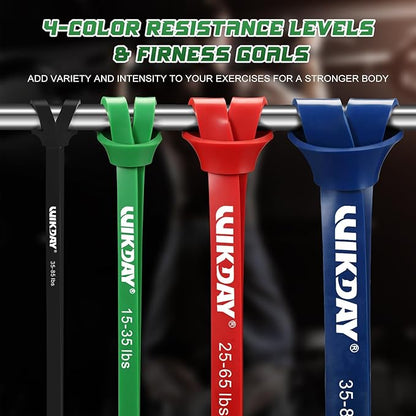 Resistance Bands for Working Out, Exercise Bands, Workout Bands, Pull Up Assistance Bands for Body Stretching Training Physical Therapy Muscle Training for Men & Women