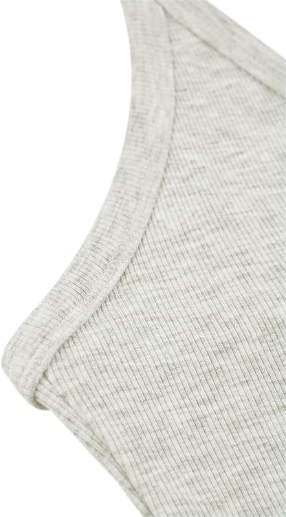 iGENJUN Workout Tops for Women Racerback Basic Tank Summer 2025 Camisole V Neck Slim Fit Ribbed Sleeveless