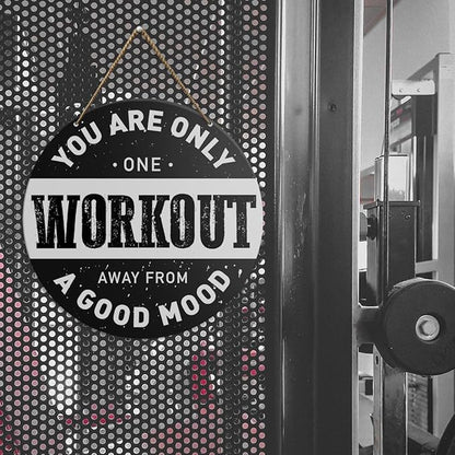Gym Sign Decor, Home Gym Sign, Workout Room Fitness Room Decor Gym Sign Decoration, Gym Gift for Trainer Exercise Lover, Your Are Only One Workout