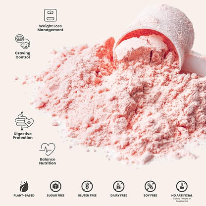 310 Nutrition All-In-One Meal Replacement Shake Powder - Plant-Based Protein Smoothie Blend w/High Fiber, Probiotics & Adaptogens - Low Carb, Vegan, Keto & Paleo Friendly - Strawberry - 14 Srv