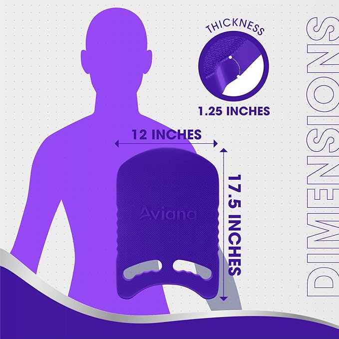 Kickboard Adult & Youth Swim Buoy Aid Leg Kick Exercise Training Float for Swimming Pool or Open Water Foam Equipment | High Buoyancy | Non-Slip | EVA Material & BPA Free