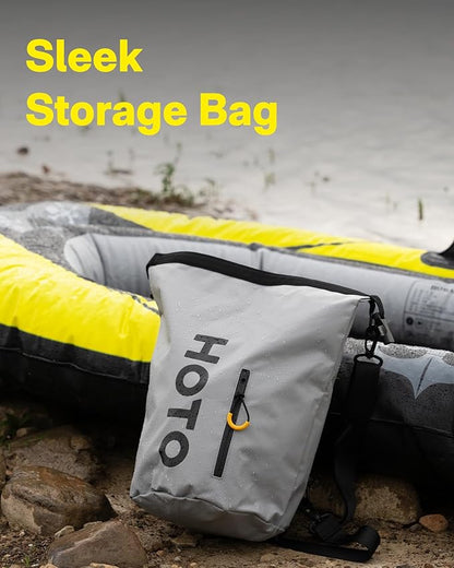 HOTO Air Pump Master, Portable Cordless Tire Inflator, Electric Air Pump with 9 Pump Modes, 12V DC Car Connector for Car, Bikes, Inflatable Pool Float, Air Mattress, Kayak, Tent, Paddle Board, Sup