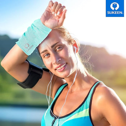 Sukeen 10 Pack Cooling Towels (40"x12") for Sweat, Quick-Drying Neck Cooling Wraps, Soft Breathable Cooling Towels for Neck and Face, Chilly SportsTowel for Yoga, Sport, Running, Workout