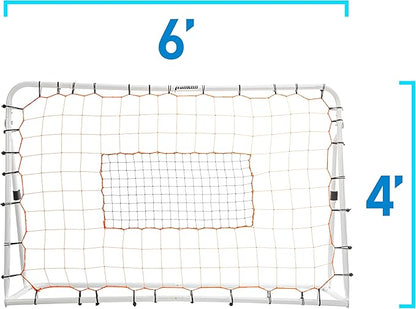 Franklin Sports Soccer Rebounder - Tournament Steel Rebounding Net - Perfect for Backyard Practice and Training - 12' x 6' & 6' x 4'
