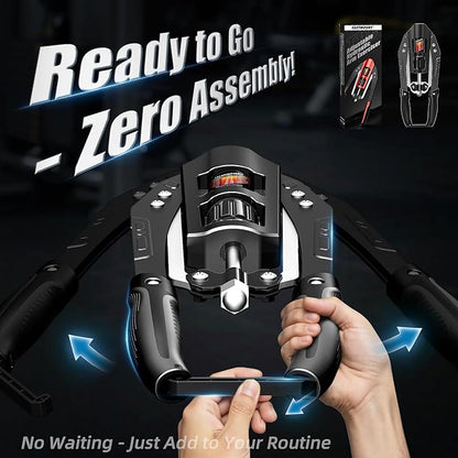 EAST MOUNT Twister Arm Exerciser - Adjustable 22-440lbs Hydraulic Power, Home Chest Expander, Shoulder Muscle Training Fitness Equipment, Arm Enhanced Exercise Strengthener