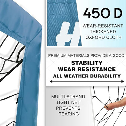 Kids Soccer Goal for Backyard, 6x4 9x5 FT Portable Soccer Nets Pop Up with Ball, Agility Ladder, Cones, Target & Carry Bag for Toddler Youth Outdoor Indoor Training Practice Sports Games Play