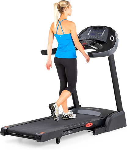 Pro Runner X Treadmill - Heavy Duty Home Construction - FreeSync FTMS Bluetooth Connectivity - Low 6.5" Step-up Height - Foldable Compact Storage - Orthopedic Belt - 350 lb Capacity
