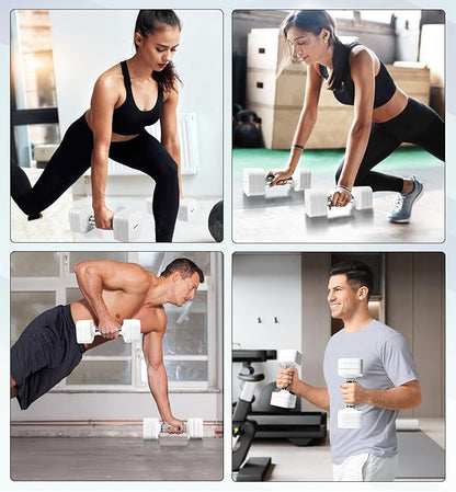 15LB 20LB 50LB Adjustable Dumbbell Set Free Weights Dumbbells Set for Women Men Hand Weights Sets Adjust Dumbbell Weight Sets for Home Gym Exercise Workout Strength Training Equipments