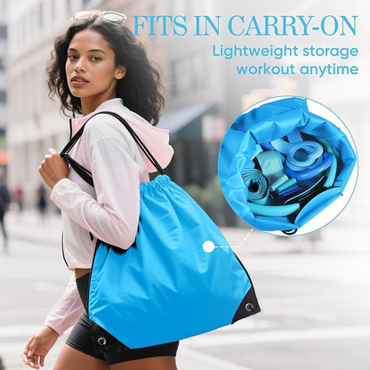 Home Pilates Kit for Women Pilates Equipment Ring and Ball Set Magic Circle Hoop with 5 Resistance Bands Compact Toning Fitness Essentials Starter Set Accessories