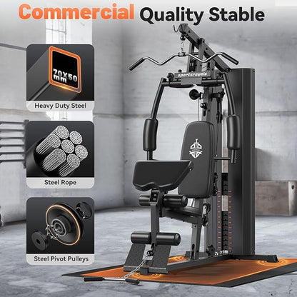 Home Gym, Multifunctional Home Gym Equipment, Workout Station 154LBS Weight