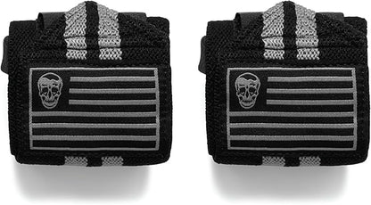 Gymreapers Weightlifting Wrist Wraps (IPF Approved) 18" Professional Quality Wrist Support with Heavy Duty Thumb Loop - Best Wrap for Powerlifting Competition, Strength Training, Bodybuilding