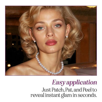 Fazit Makeup Patches - Gold - Face Glitter Makeup Speckles - Glow Up Makeup Patches - Face Glitter Speckles Patches - Cute Glitter Makeup Accessories for Women - Cosmetic Glitter for Face - 6 Count