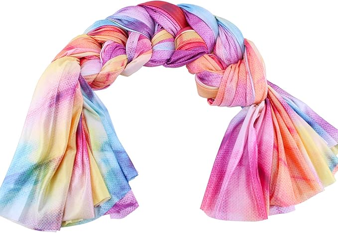 F.Life Aerial Yoga Hammock kit- Yoga Swing Multicolor 5 yards-Flying Yoga Include Daisy Chain,Carabiner and Pose Guide