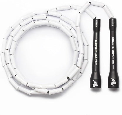 Elite Jumps - Do Hard Things 1” Beaded Jump Ropes - Strong & Durable Materials - Resize & Adjust - Fitness & Cardio Training - Improve Rhythm, Speed, Agility