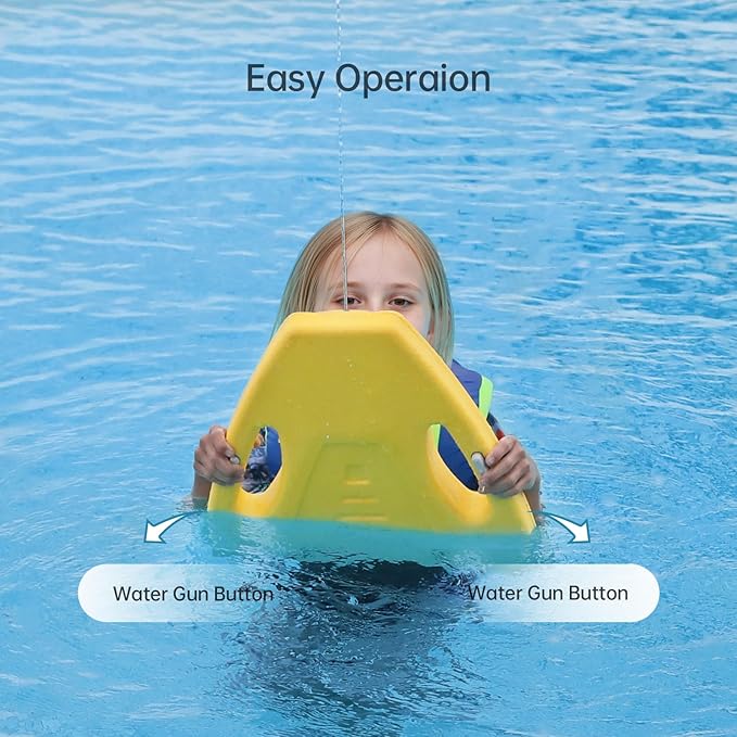 Electric Swimming Kickboard for Kid,Swim Kickboard with Water Gun Function,Swim Board for Children/Swimming Beginner