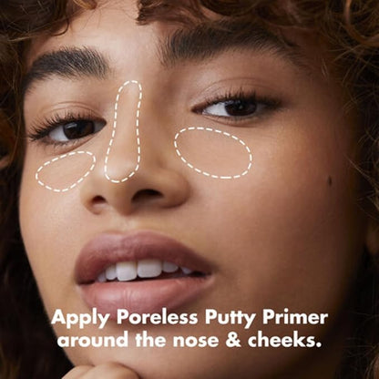 e.l.f. Poreless Putty Primer, Silky, Skin-Perfecting, Lightweight, Long Lasting, Smooths, Hydrates, Minimizes Pores, Flawless Base & Finish, All-Day Wear, Ideal for All Skin Types, 0.74 Fl Oz