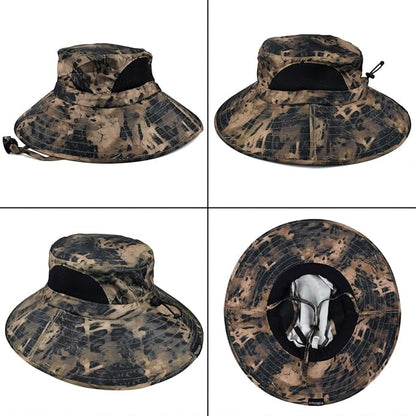 EINSKEY Wide Brim Sun Hat, UPF 50+ UV Protection Waterproof Packable Bucket Hat for Men & Women, Fishing Hiking Beach Garden