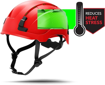 GE Safety Helmet: ANSI Type 2 Class G & E, Advanced Impact Technology, Ultra Comfortable Memory Foam, Heat Stress Reduction, Compatible with Accessories, Adjustable Size OSHA Approved