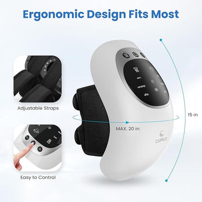 Knee Massager with Heat - Heating and Vibrating Pain Relief Knee Massager for Arthritis,Ideal Gifts for Women,Men