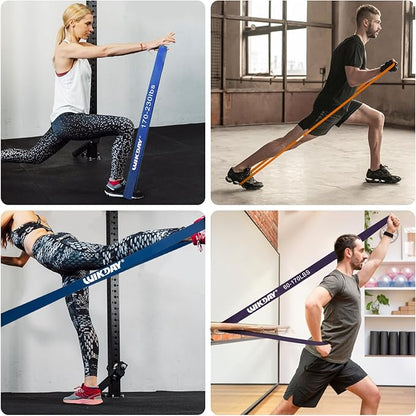 Resistance Bands for Working Out, Exercise Bands, Workout Bands, Pull Up Assistance Bands for Body Stretching Training Physical Therapy Muscle Training for Men & Women
