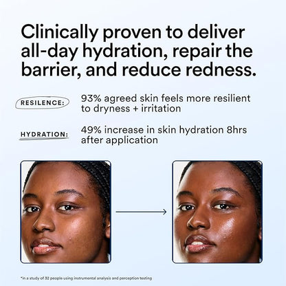 Experiment Molecular Mesh Barrier Repair Moisturizer – Soothing Lightweight Face Cream for Strength, Redness & Irritation - Ectoin, Phytosphingosine, Centella 2 FL OZ - Vegan for Sensitive Skin