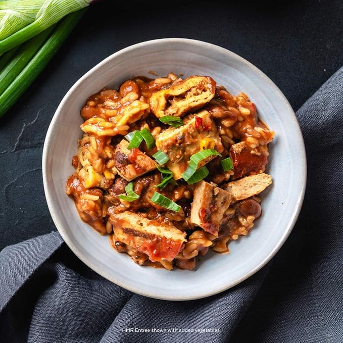 HMR Chicken with Barbecue Sauce Entrée | Pre-packaged Lunch or Dinner | Ready to Eat | 19g of Protein | Low Calorie Food | 7.2oz Serving per Meal | Pack of 6