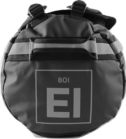 Element Equipment Trailhead Duffel Bag Shoulder Straps Waterproof Black/Grey Large