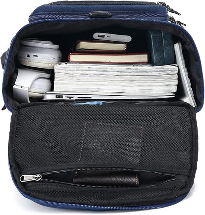 Kalesi Gym Duffle Bag Backpack 4-Way Waterproof with Shoes Compartment for travel Sport Hiking laptop (dark blue)