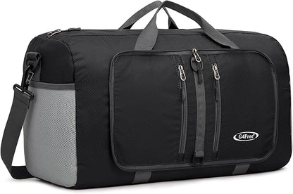 G4Free 40L/65L Foldable Duffel Bag, Water-Repellent Travel Backpack, Lightweight Carry Bag for Overnight Weekender Sports Men Women