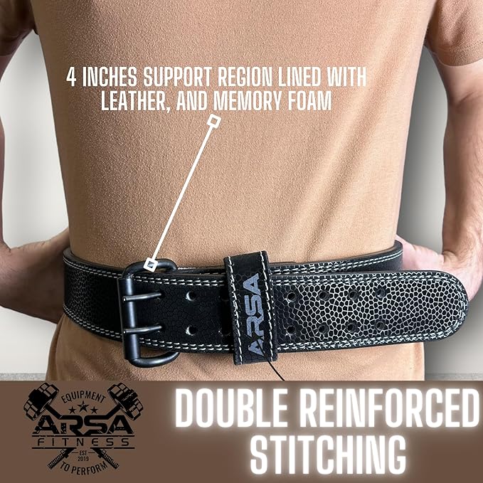 Leather Weightlifting Belt for Powerlifting