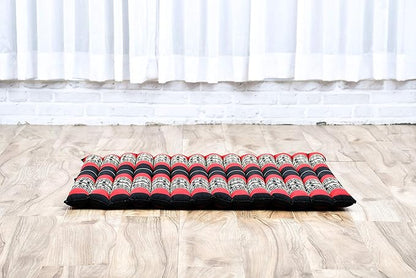 Leewadee Zabuton Seating Cushion – Square Floor Seat for Meditation Exercises, Light Yoga Mat Filled with Kapok