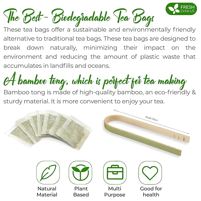 FreshDrinkUS, Premium 135 Rosemary Leaf Tea Bags, 100% Natural and Pure Rosemary Dried Leaves, Pure Rosemary Herbal Tea, No Additives, No Caffeine, No Gluten, Vegan. (135 Tea Bags)