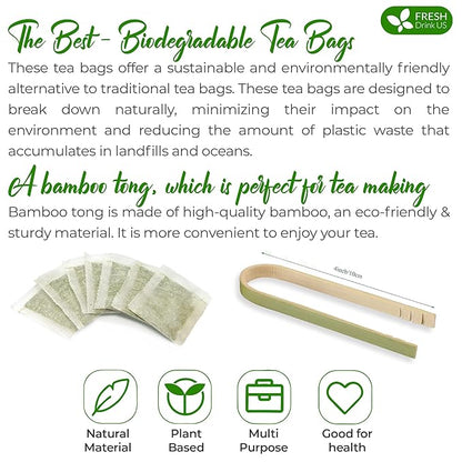 FreshDrinkUS, Premium 135 Rosemary Leaf Tea Bags, 100% Natural and Pure Rosemary Dried Leaves, Pure Rosemary Herbal Tea, No Additives, No Caffeine, No Gluten, Vegan. (135 Tea Bags)